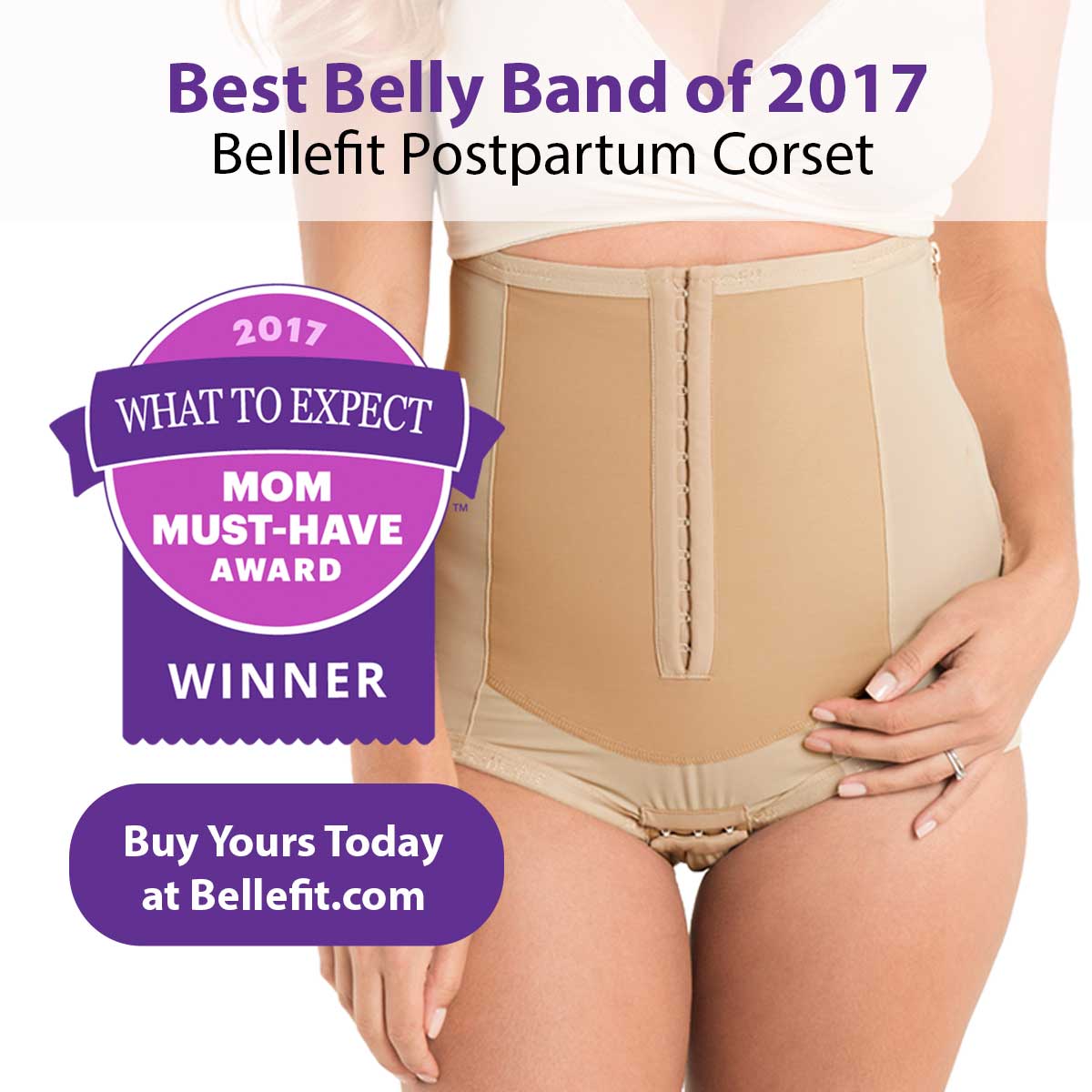 Bellefit Corset Voted ‘What to Expect Best Belly Band’ of 2017